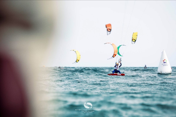 Aspiring young kiteboard racers battle for gold at Europeans in France